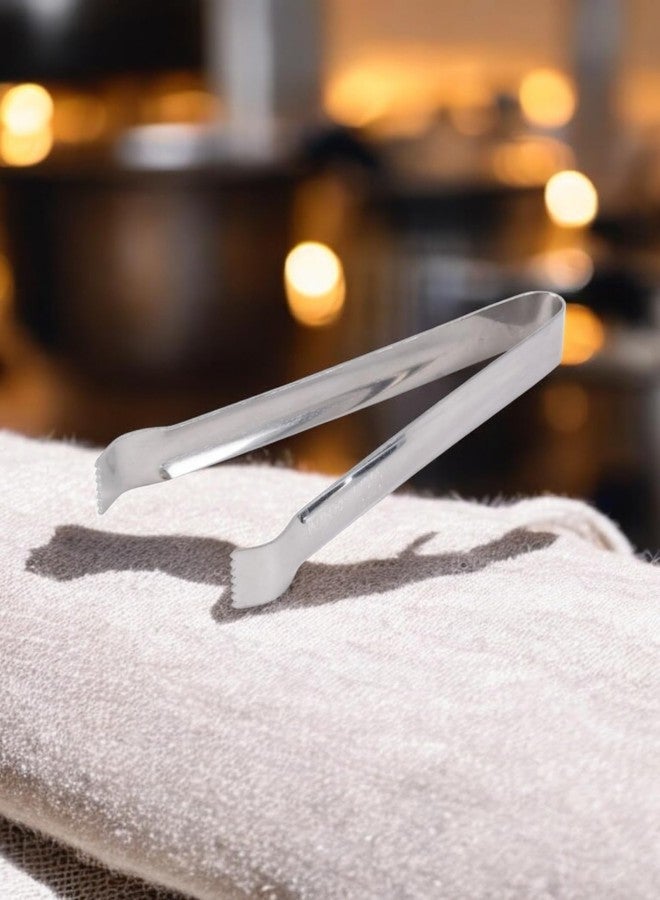 جاردن أوف آرت طقم ملقط ثلج من الفولاذ المقاوم للصدأ من جاردن أوف آرتس، مكون من قطعتين، طول كل منهما 6 بوصات، مزود برؤوس مدببة من كلا الجانبين لتثبيت مكعبات الثلج بإحكام. - Image 1